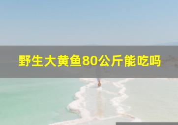 野生大黄鱼80公斤能吃吗