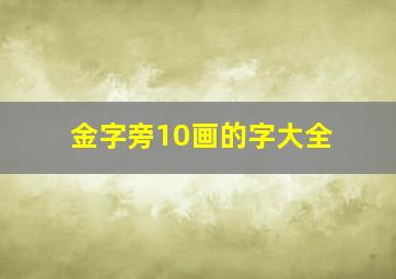 金字旁10画的字大全