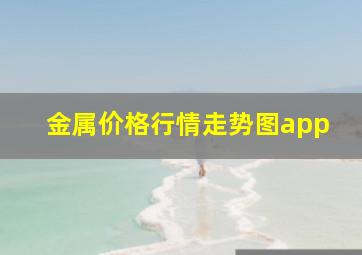 金属价格行情走势图app