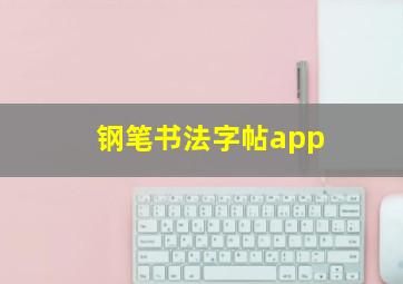 钢笔书法字帖app