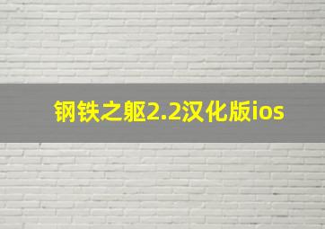 钢铁之躯2.2汉化版ios