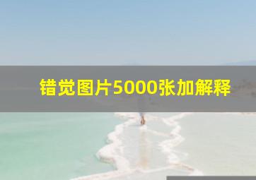 错觉图片5000张加解释