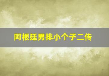 阿根廷男排小个子二传