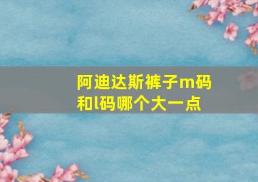 阿迪达斯裤子m码和l码哪个大一点