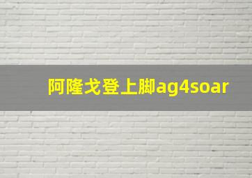 阿隆戈登上脚ag4soar