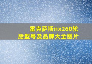 雷克萨斯nx260轮胎型号及品牌大全图片