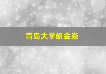 青岛大学胡金焱