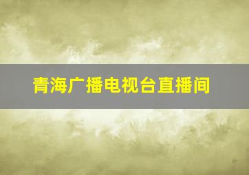 青海广播电视台直播间