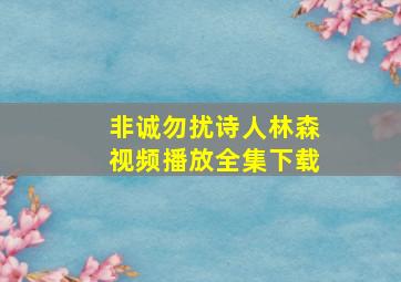 非诚勿扰诗人林森视频播放全集下载