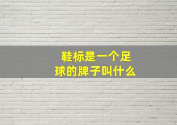 鞋标是一个足球的牌子叫什么