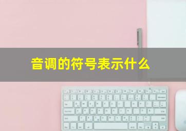 音调的符号表示什么