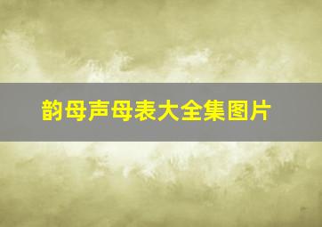 韵母声母表大全集图片