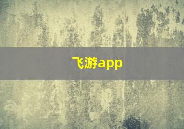 飞游app