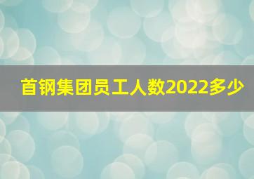 首钢集团员工人数2022多少