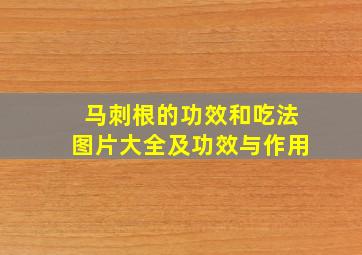 马刺根的功效和吃法图片大全及功效与作用