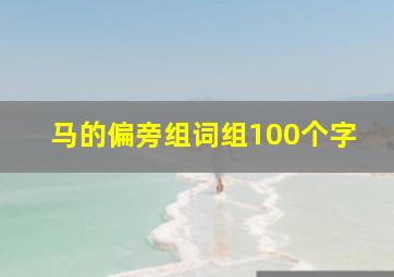 马的偏旁组词组100个字