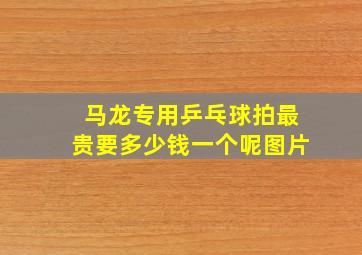 马龙专用乒乓球拍最贵要多少钱一个呢图片