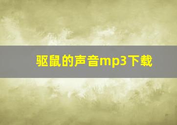 驱鼠的声音mp3下载