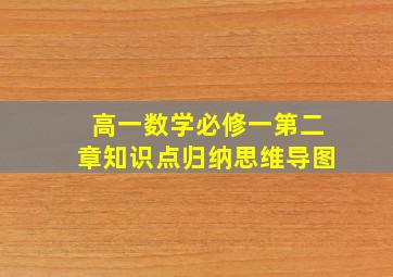 高一数学必修一第二章知识点归纳思维导图