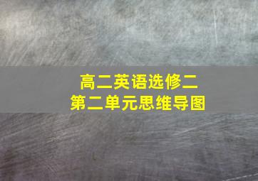 高二英语选修二第二单元思维导图