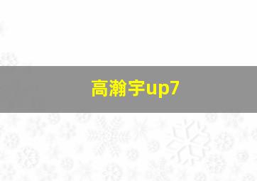 高瀚宇up7