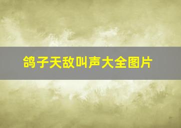 鸽子天敌叫声大全图片