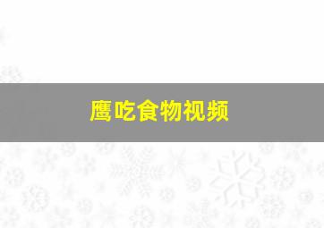 鹰吃食物视频