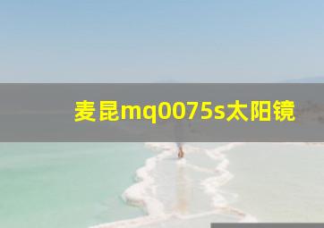 麦昆mq0075s太阳镜