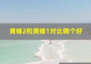 黄蜂2和黄蜂1对比哪个好