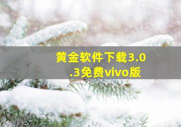 黄金软件下载3.0.3免费vivo版