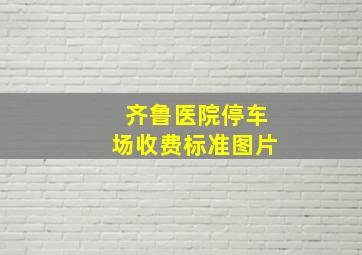 齐鲁医院停车场收费标准图片