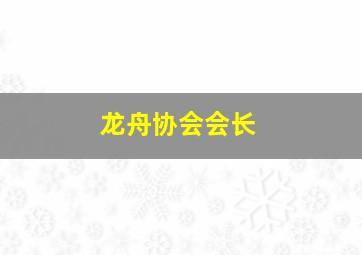 龙舟协会会长