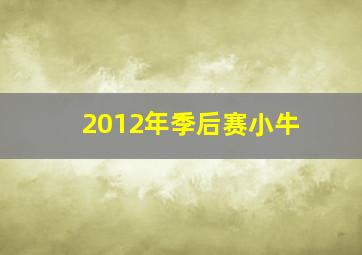 2012年季后赛小牛