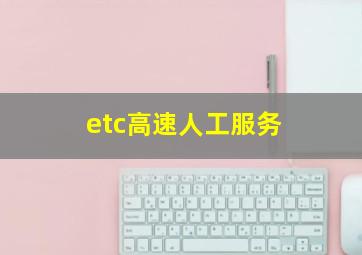 etc高速人工服务