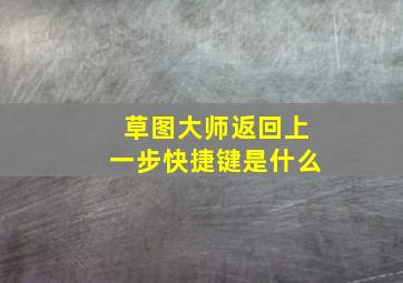 草图大师返回上一步快捷键是什么